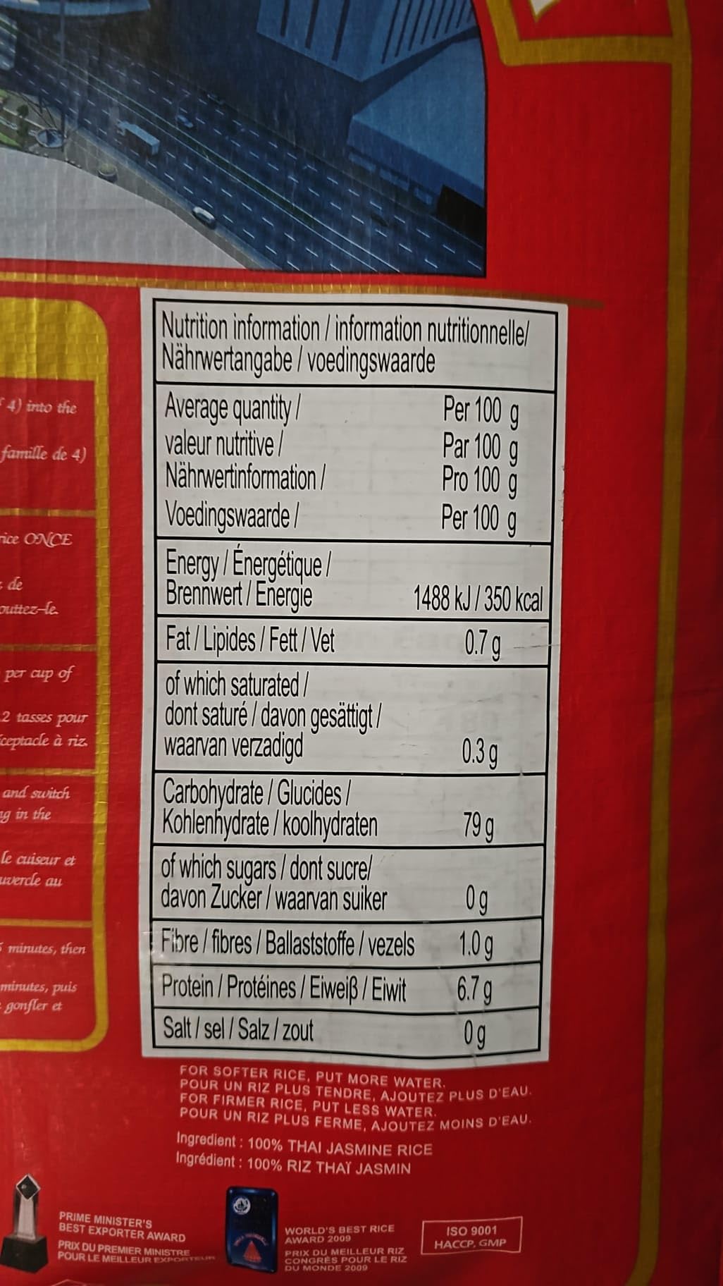 Royal Umbrella Thai Jasmin Reis 20 kg extra lang, besonders geeignet für das tägliche Kochen, natürlich gereift, perfekt für den täglichen Verzehr