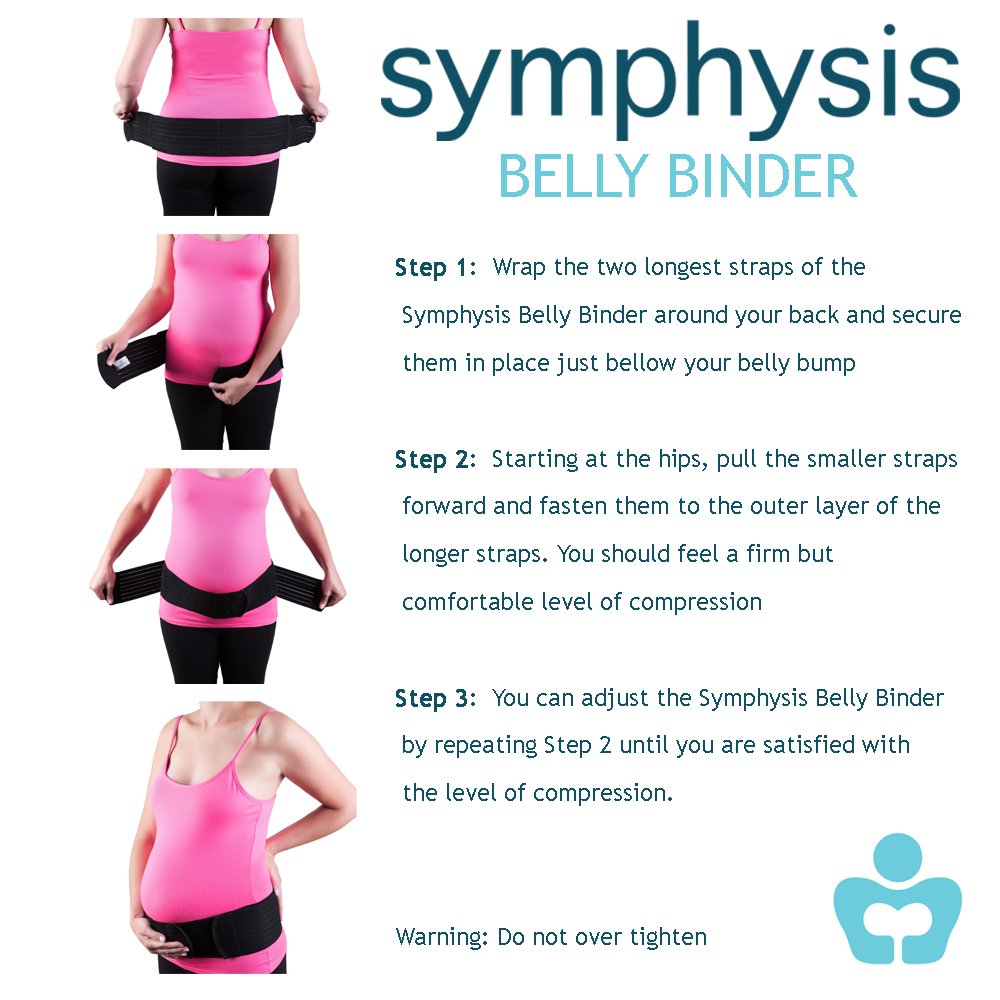 Symphysis Maternity Abdominal Binder, Belly Band for Low Back Support