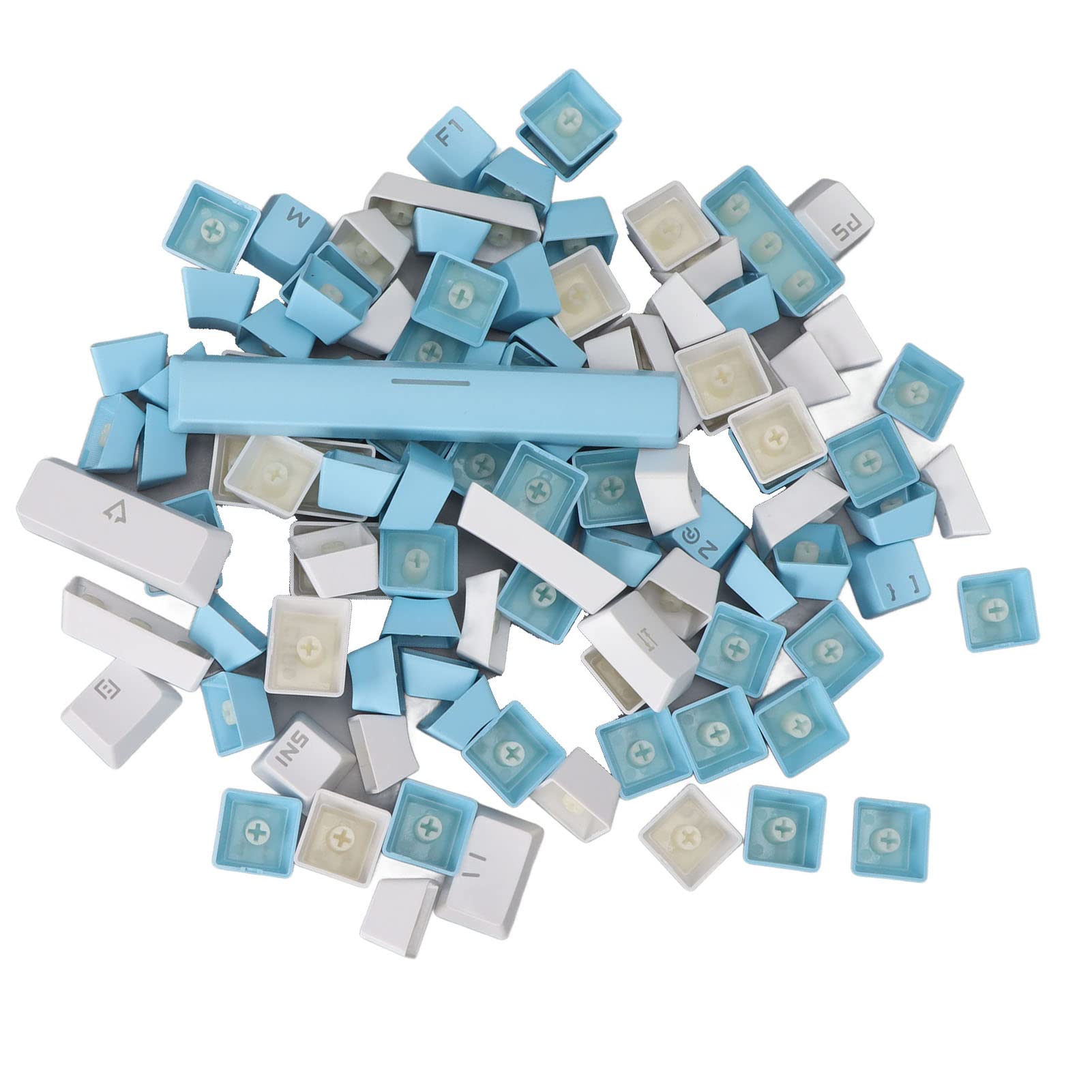 12Pcs DSA Keycaps Blank Printed DIY für MX Switches Mechanische Tastatur