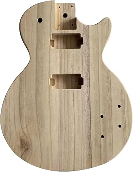 ACAGALA Unfinished Electric Guitar Body Maple Wood Blank Guitar Barrel for LP Style Guitars DIY Parts