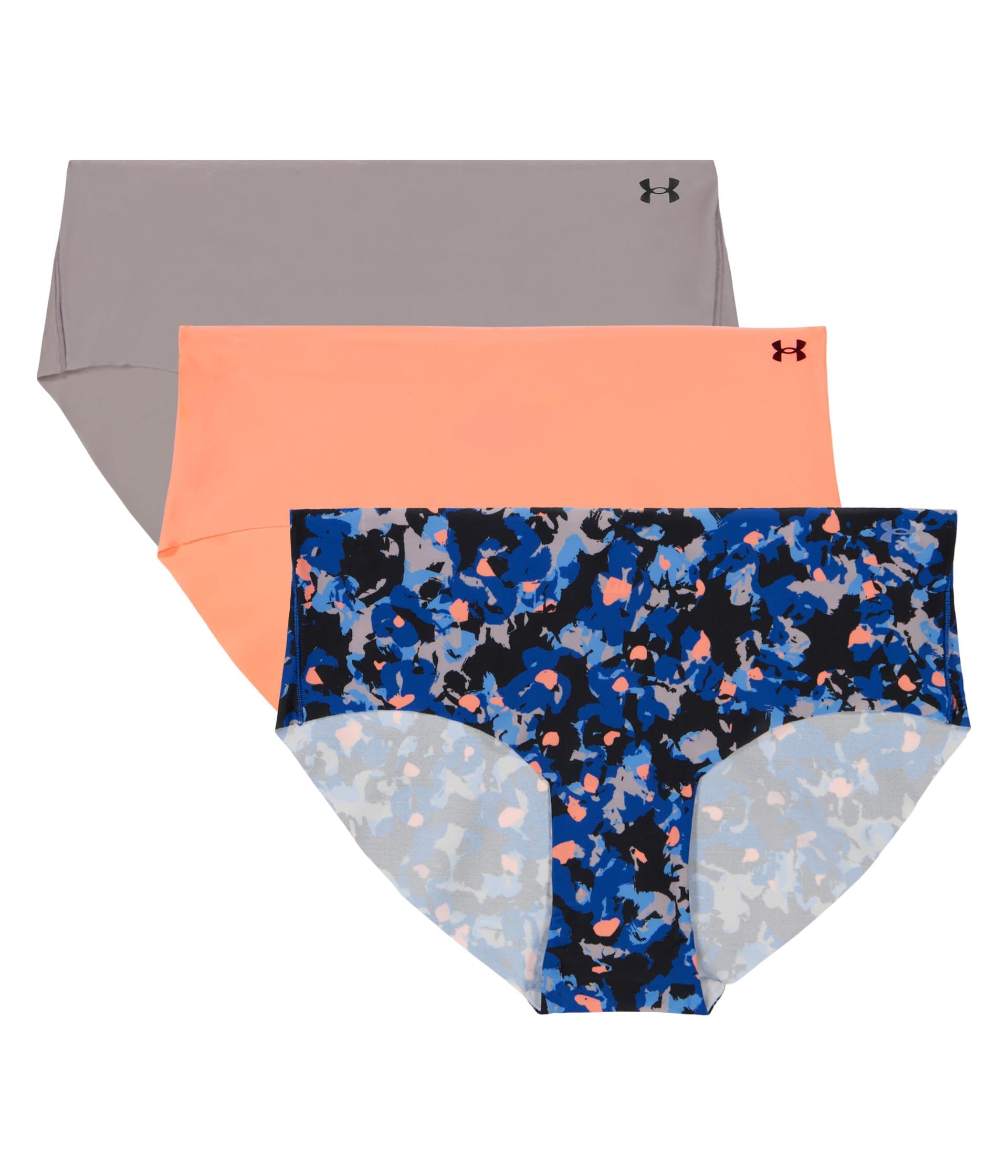 Under Armour Women's Deprecated-3-pack Pure Stretch No Show Hipster Underwear, All-day Comfort Fit &amp; Ultra-soft