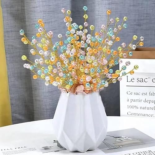 Miniatura 6 de LadayPoa 300 cuentas de burbujas de colores mixtos al azar de 0315in cuentas de vidrio redondas de acrílico para hacer joyas abalorios de cuentas de