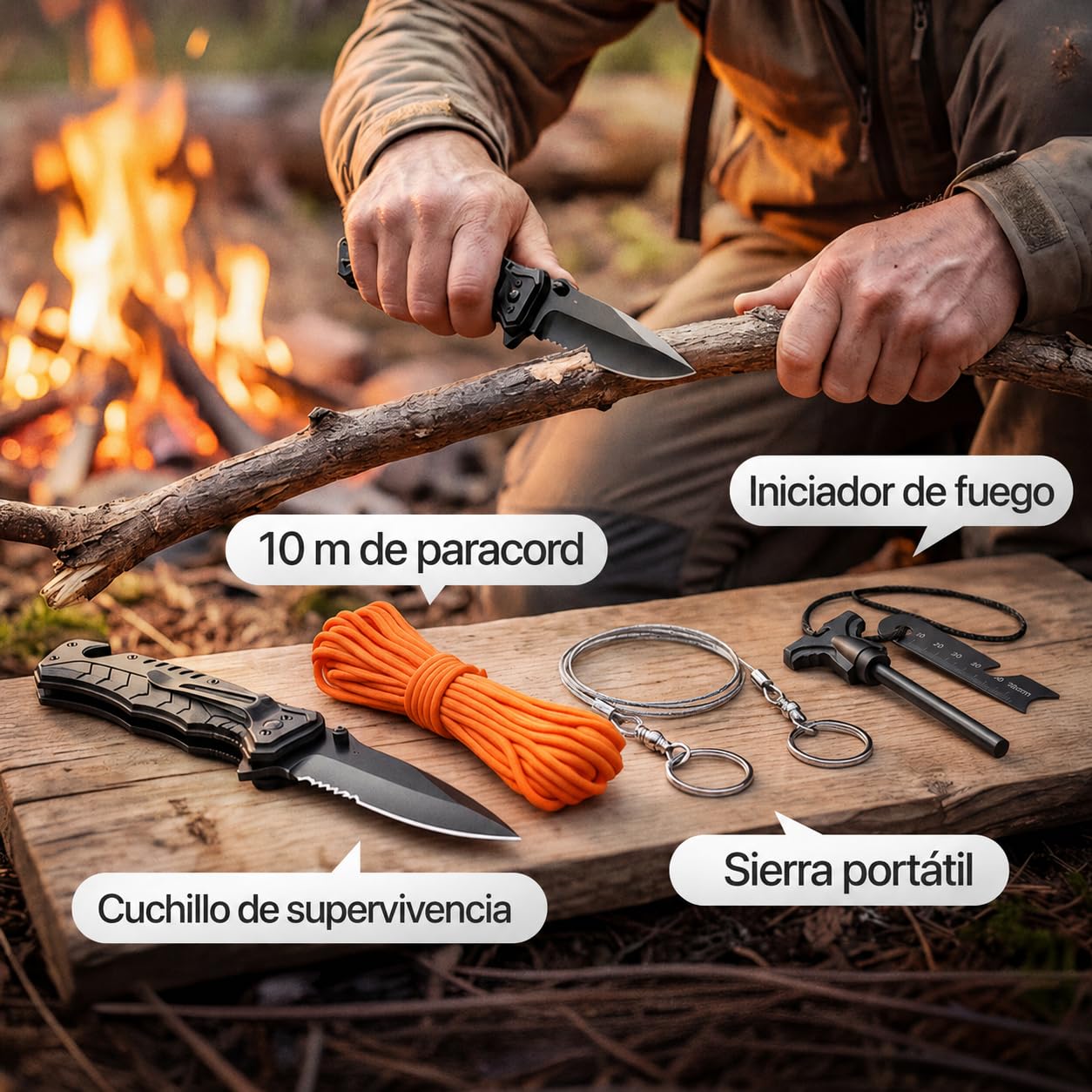 WONCROW ® Kit de Supervivencia + Primeros Auxilios + Mochila Militar - Equipada con Accesorios Multifuncionales para Senderismo Camping Desastres Filtro Agua Gadgets Originales Survival Profesional