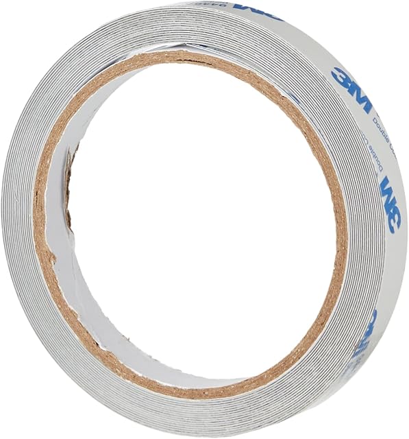 FIRST4MAGNETS F4MFF12SS-1 12.5mm Wide x 0.4mm Thick Gloss White Steel Tape with Premium Self Adhesive (5m Roll)