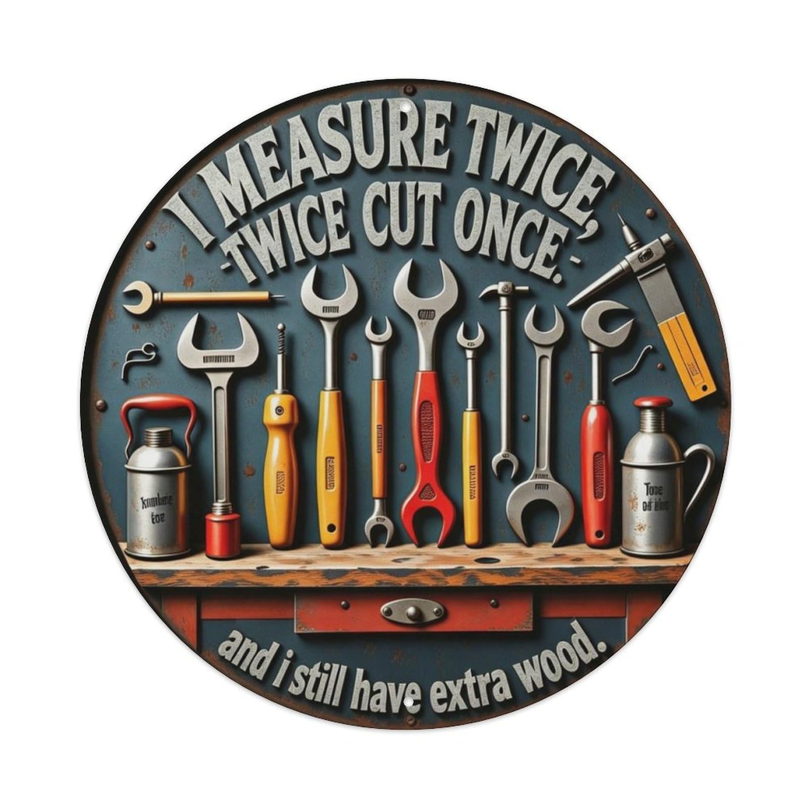Industrial Retro Metal Tin Sign Plaque