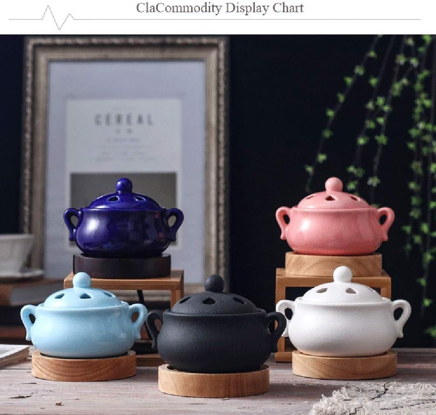 Ceramiczny elektryczny palnik do kadzideł z timerem do, Pink, Metal cover