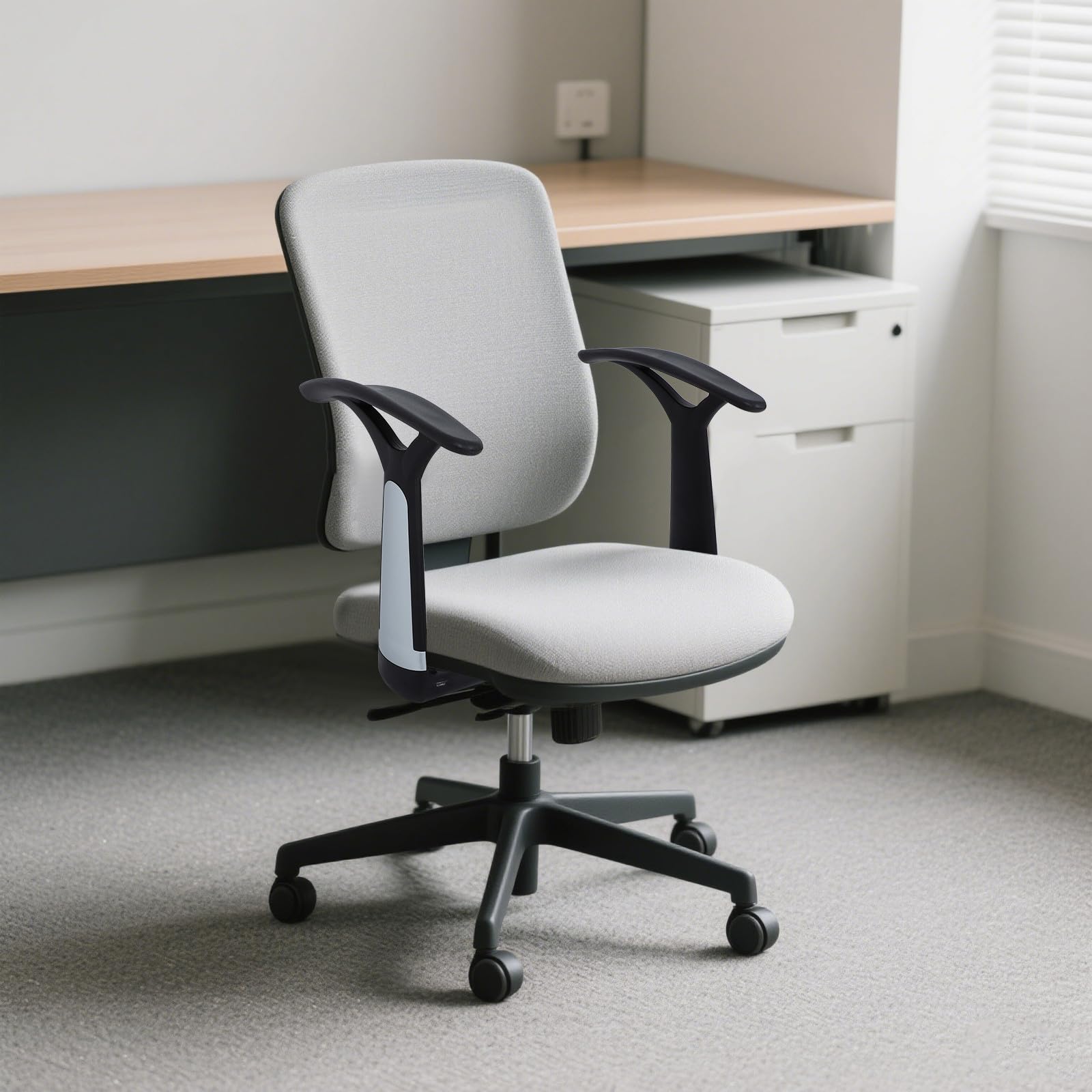 EXCEART Reposabrazos de Plástico para Silla de Oficina y Ordenador, Paquete de 2 Piezas Diseño Ergonómico y Construcción Resistente, Adecuado para Trabajadores y Jugadores