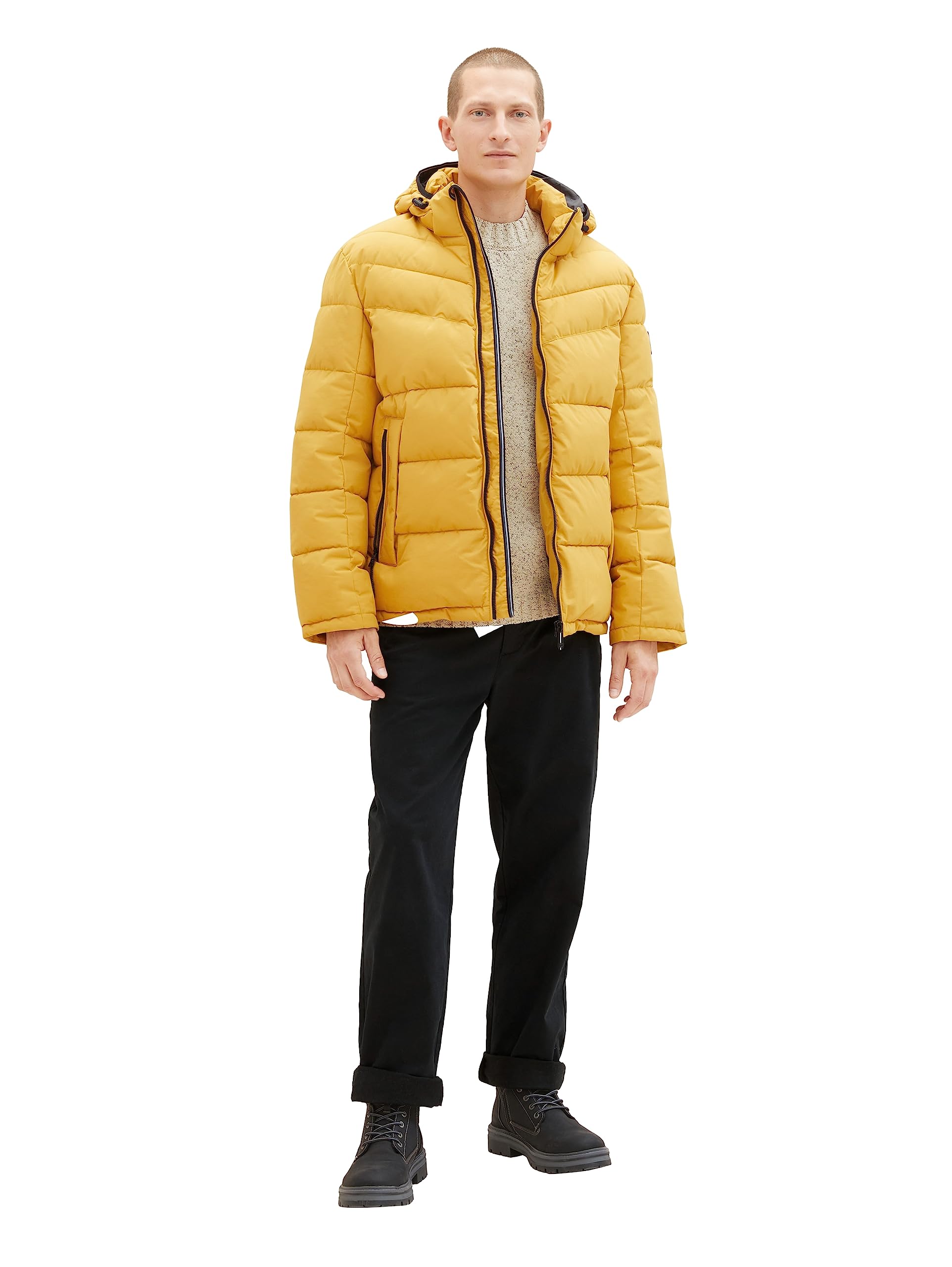 TOM TAILOR Herren Puffer-Jacke mit Kapuze – Ansicht 2