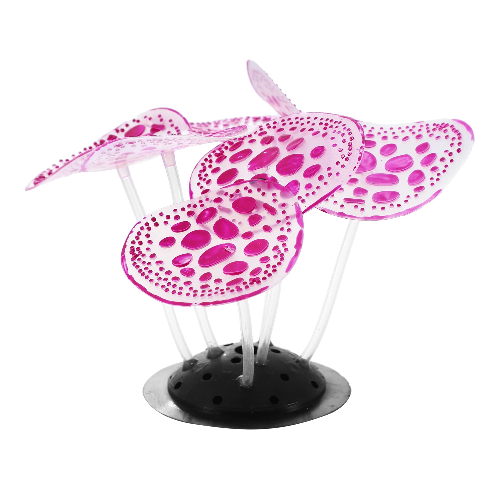 VOCOSTE Acuario Simulación Coral, Silicona Decoración 2.36"x3.15" Púrpura