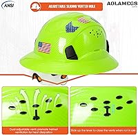 Vista 57 de Carbon Fiber Pattern Full Brim Hard Hat with Visor-OSHA Approved Construction Safety Helmet for Men Women,ANSI Z89.1 Vented Reflective Hardhat with