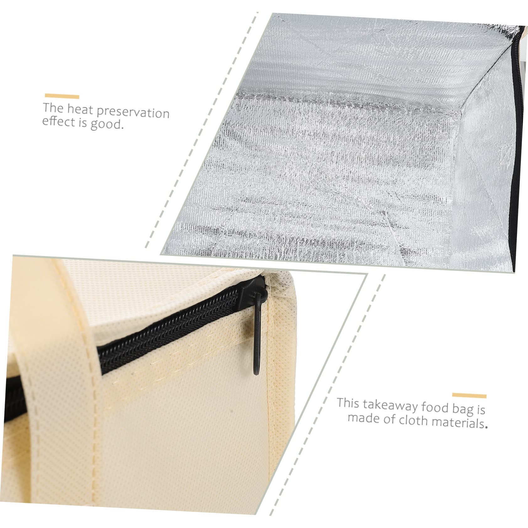 NAMOARLY Insulated Cake Bag Bbq Hot Pot Food Bag Outdoor Activity Take-out Food Insulator