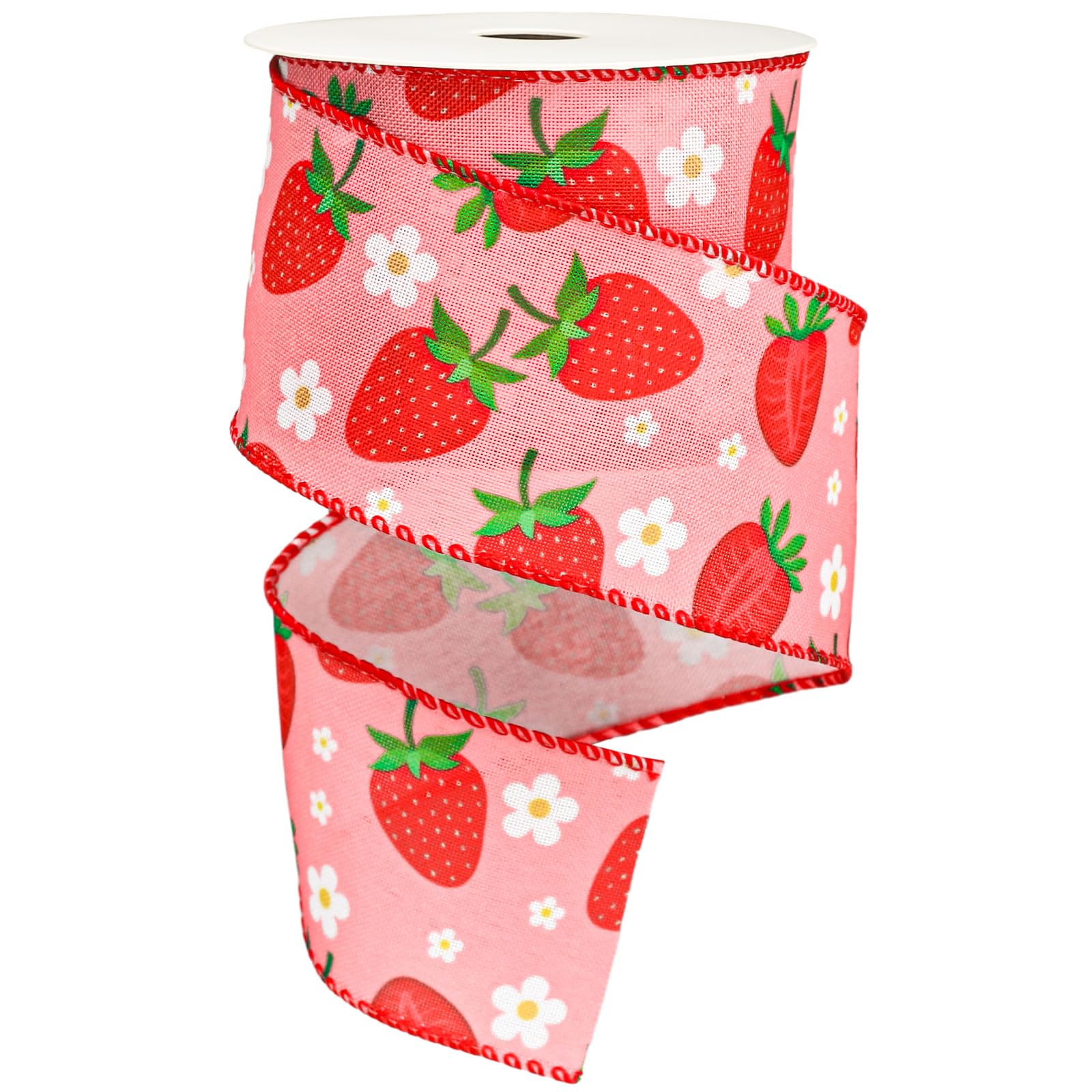 Amazon.com: JarThenaAMCS Strawberry Wired Edge Ribbon 2.5 Inch