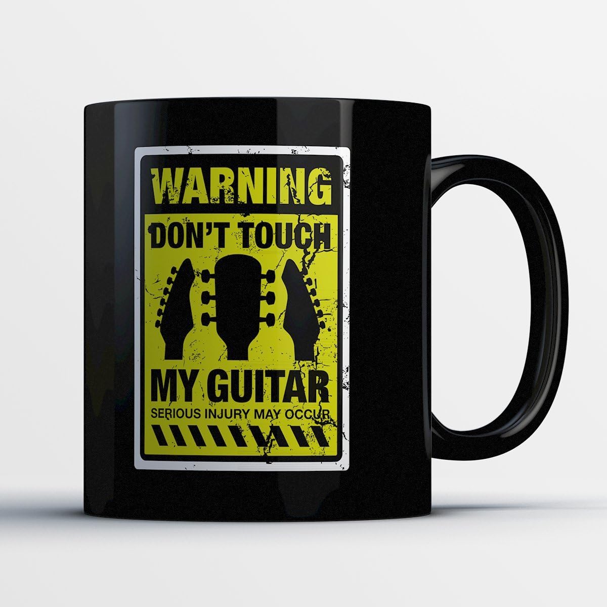 Guitarist Coffee Mug Warning Dont Touch My Guitar Funny