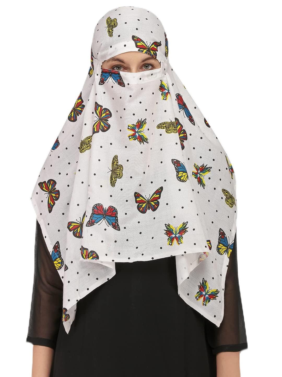 Cotton Scarf Cum Mask Universal Size/Usable for vehicle Driver for sunlight UV protection White Printed Design…-image-20