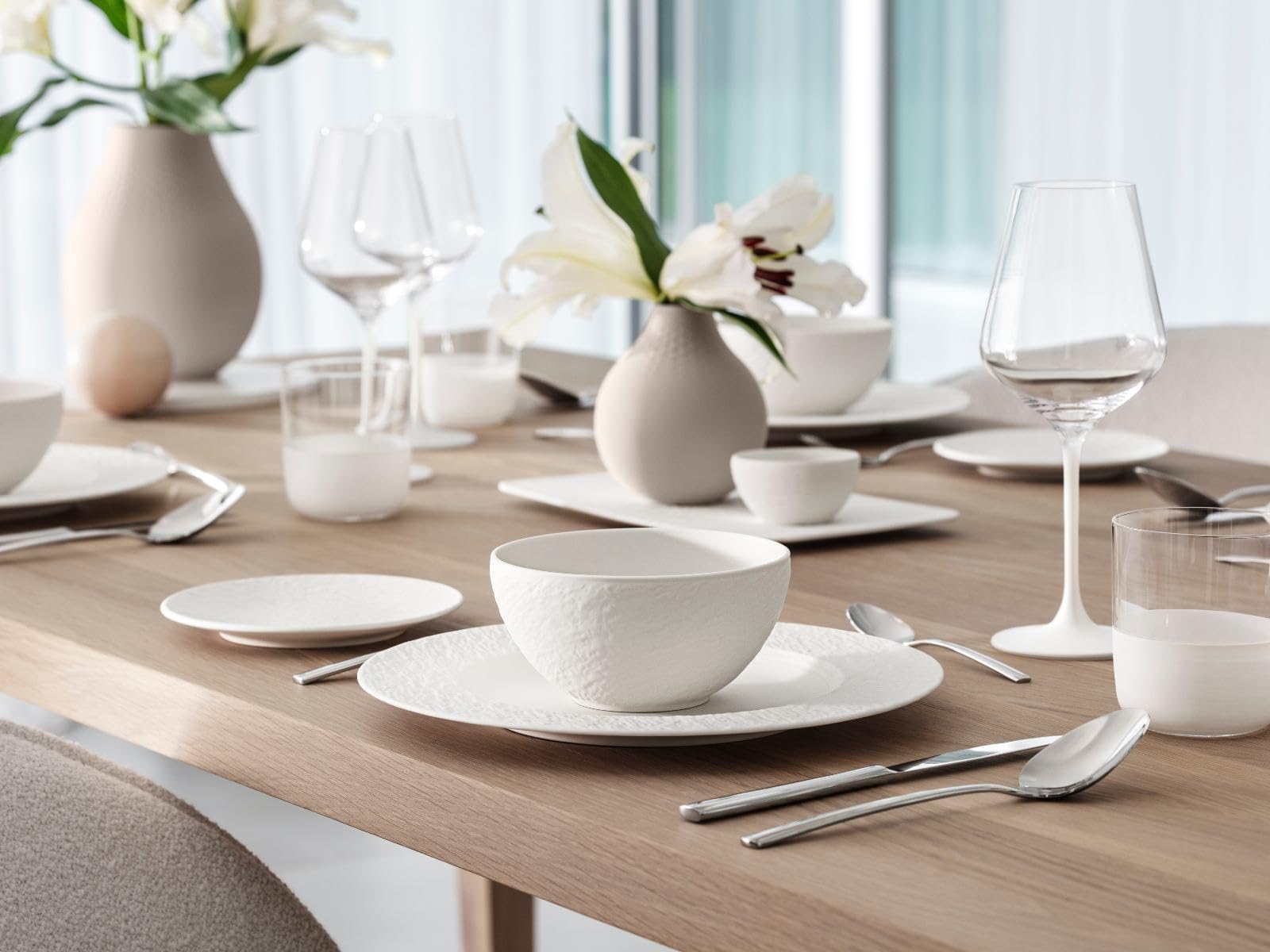 Villeroy & Boch 10-4240-2660-6 Manufacture Rock Blanc Assiette à pain en porcelaine