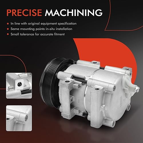 Miniatura 5 de A-Premium Compresor de aire acondicionado con embrague compatible con Ford Escape 2001-2004, Contour 1995-2000 y Mercury Cougar 1999-2002, Mystique