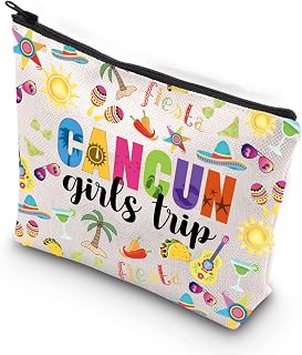 Cancun Girl's Trip Gift Cancun Gift Cancun Holiday Zipper Pouch Cosmetic Bag (CANCUN)
