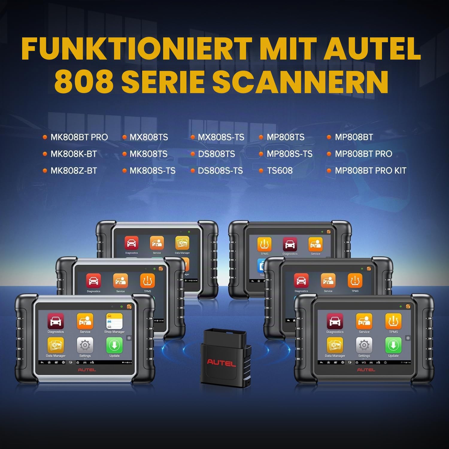 Autel Maxi VCI Mini Wireless Diagnoseschnittstelle Fahrzeug Wireless Dongle | 2026 Neuester MaxiVCI Funktioniert mit Autel MaxiCOM MK808BT PRO MP808BT Pro MK808S-TS MX808S-TS MP808S-TS MK808TS MP808TS
