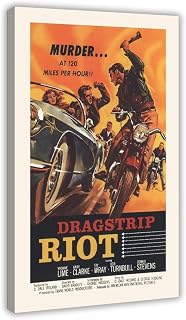1950s Drag Racing Movie Poster