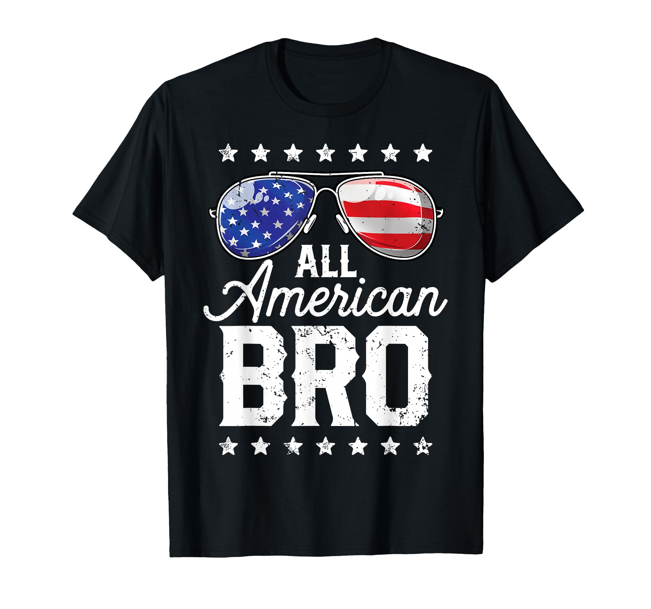 All American Bro 4th of July Men Family Matching Sunglasses T-Shirt