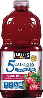 Langers 5 Juice Cocktail, Cranberry, 64 Fl Oz (Pack of 8)