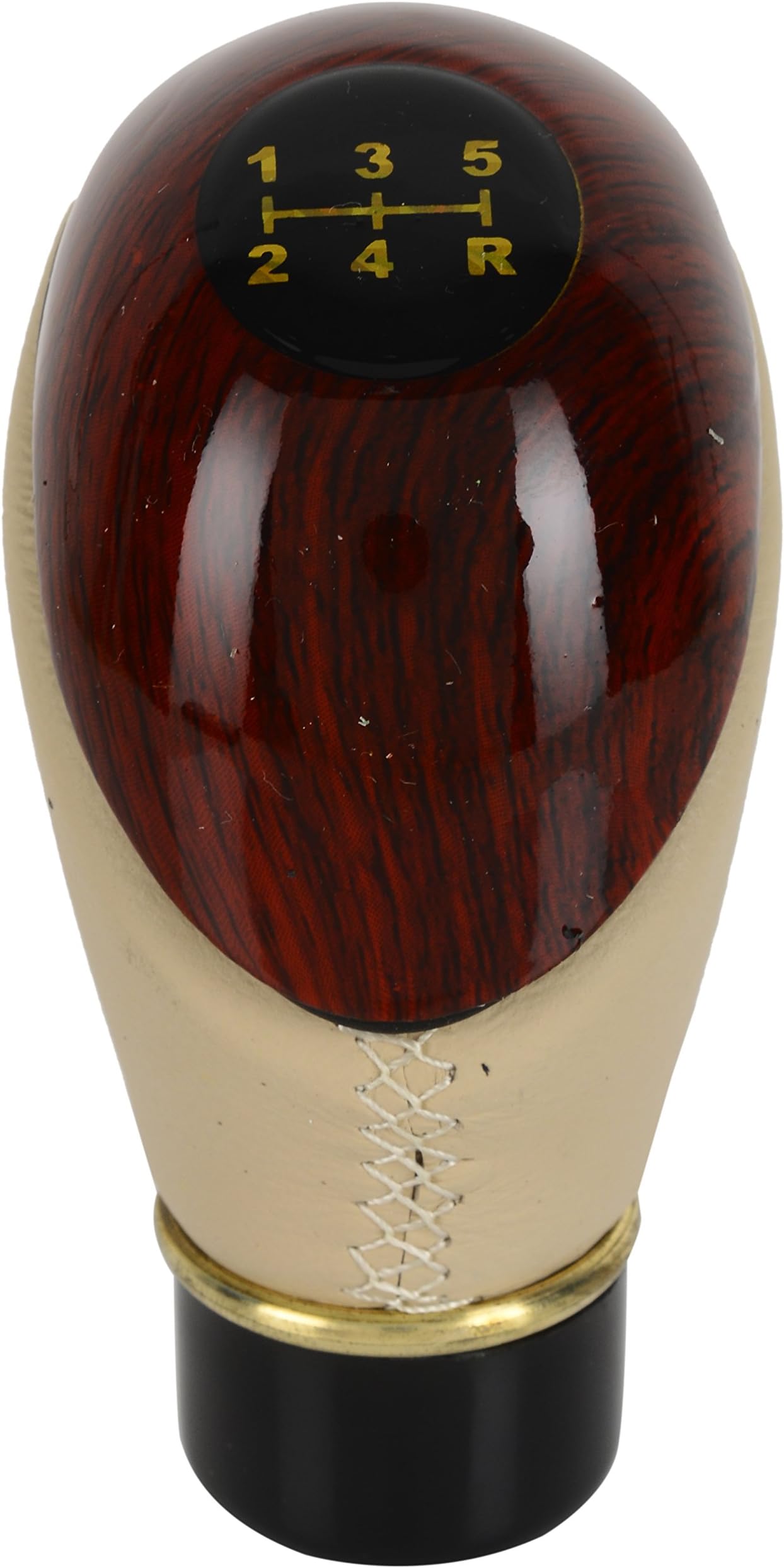 AutoSure Universal Gear Shift Knob Cover (Beige)