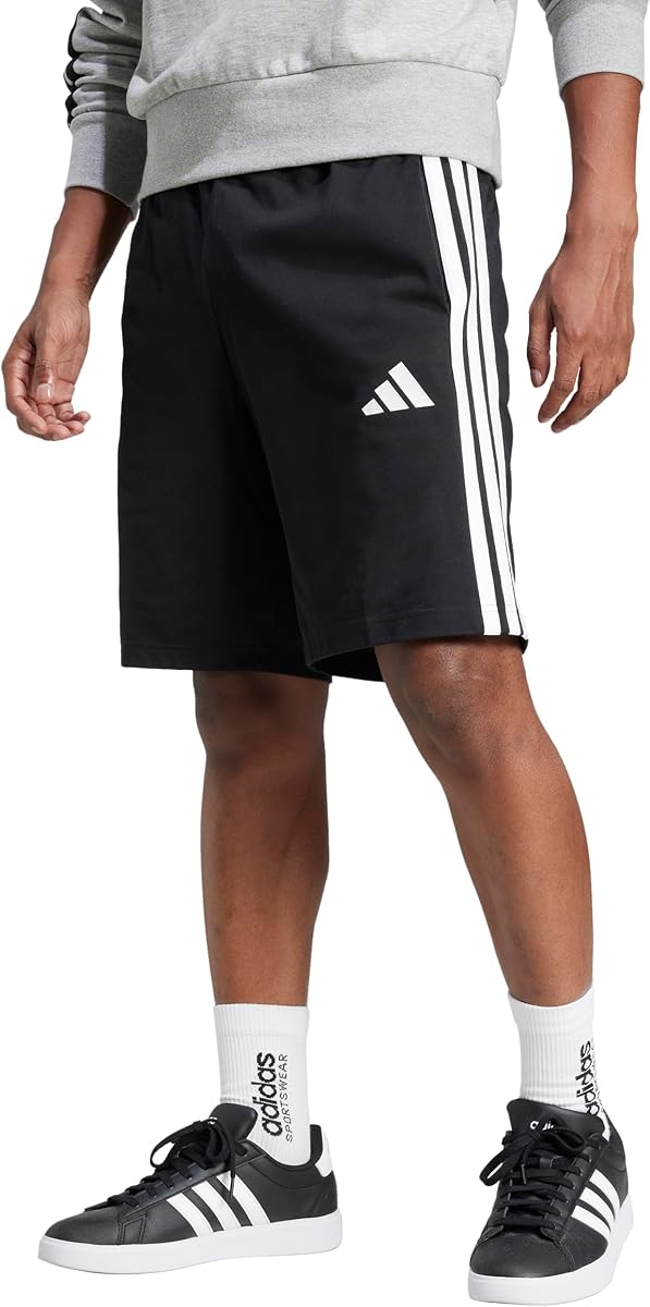 mens Essentials 3-stripes Single Jersey 10-inch Shorts