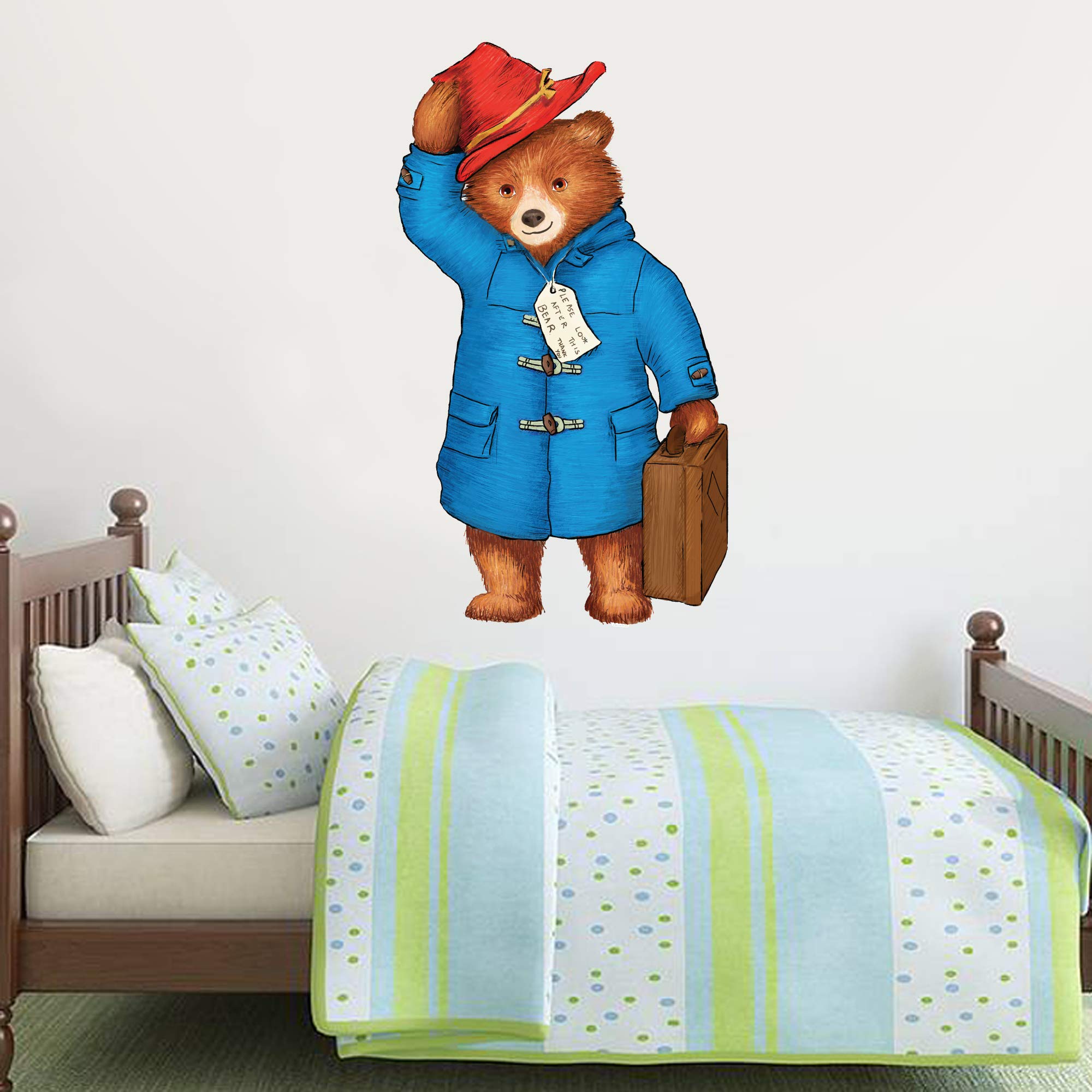 Beautiful Game Paddington Bear Wall Mural - Paddington 005 Kids Wall Art Vinyl Decal Bedroom Sticker (60Cm Height X 35Cm Width)