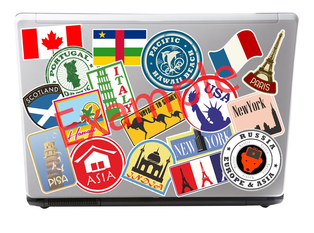 Naklejki winylowe New York USA na iPad laptop auto walizki 10 cm