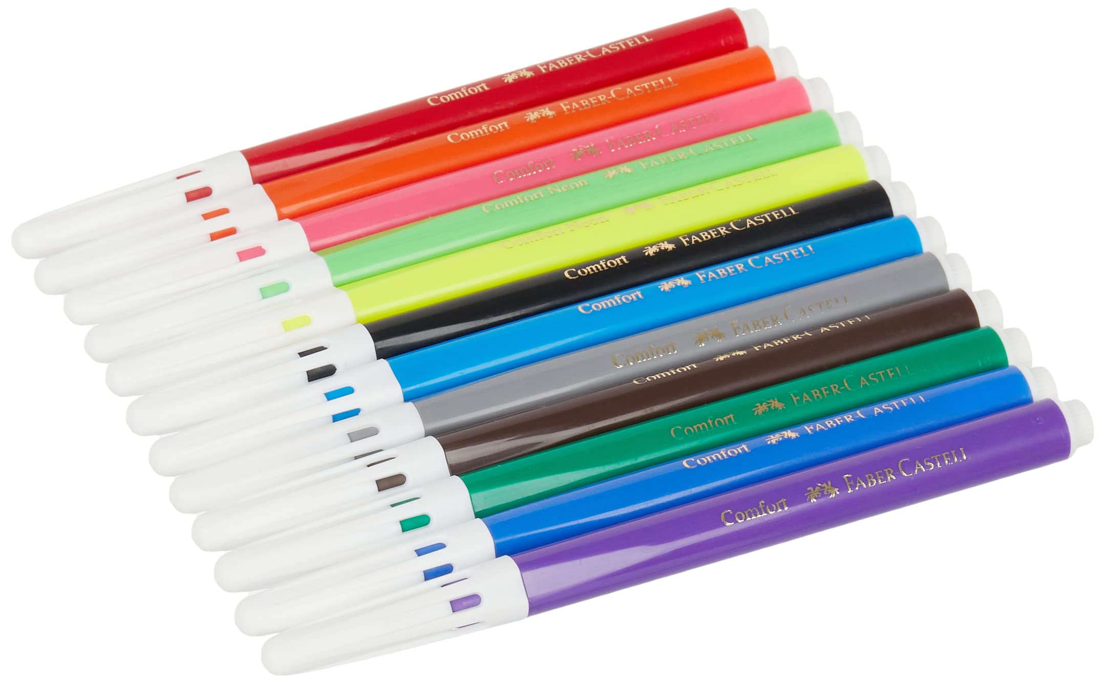 Faber-Castell Rotulador lavable Comfort 10 + 2 Neón