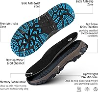 Vista 3 de HISEA Excursion Pro Men's Rain Boots Ankle Height Rubber Neoprene Hunting Boots Waterproof Insulated Outdoor Work Booties for Hunting Gardening