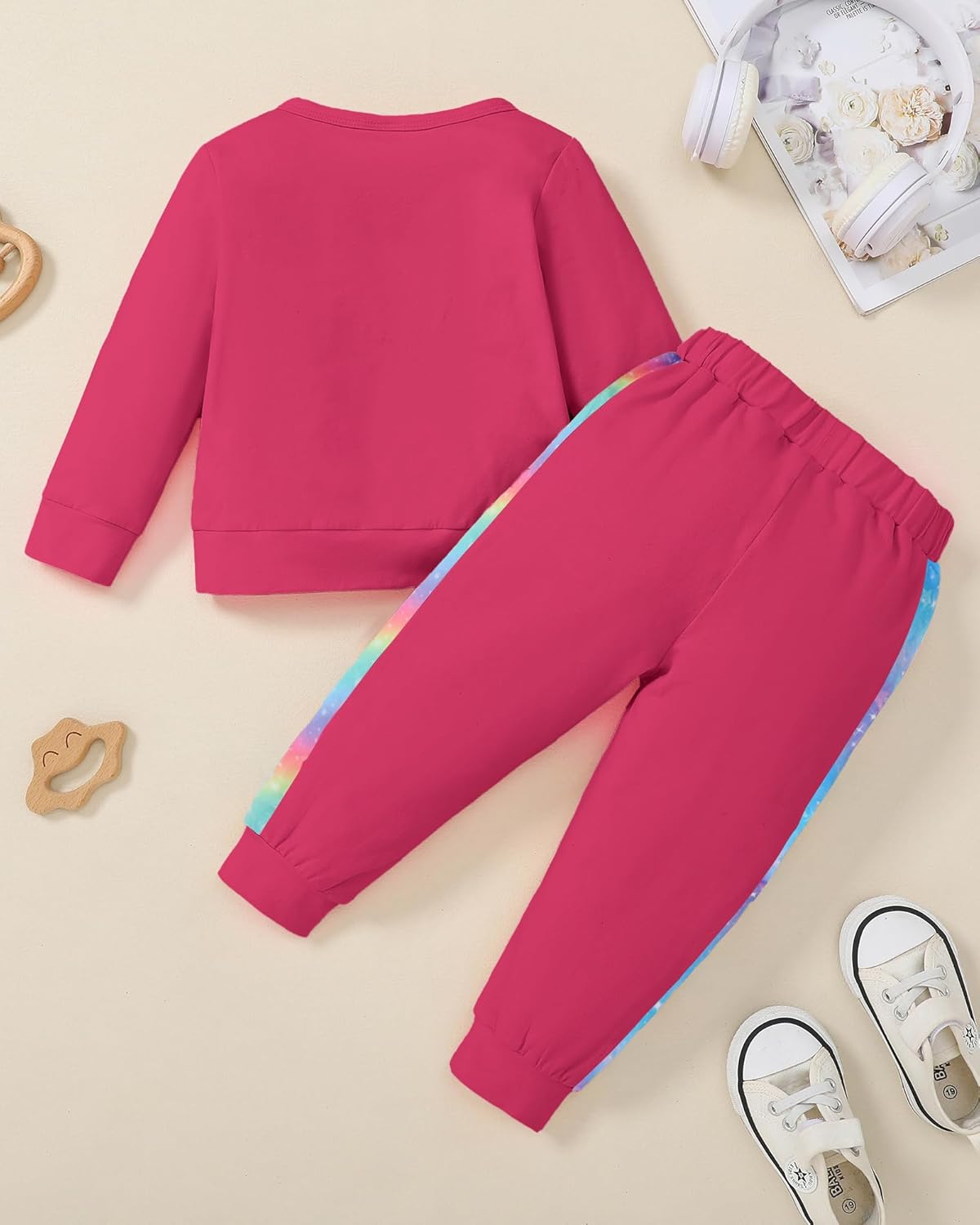 YALLET Toddler Girl Clothes Fall Winter Jogging Outfit Little Girl Unicorn Sweatsuit+ Pants Set Baby Sweatshirt Clothing 1-6Y - Image 4