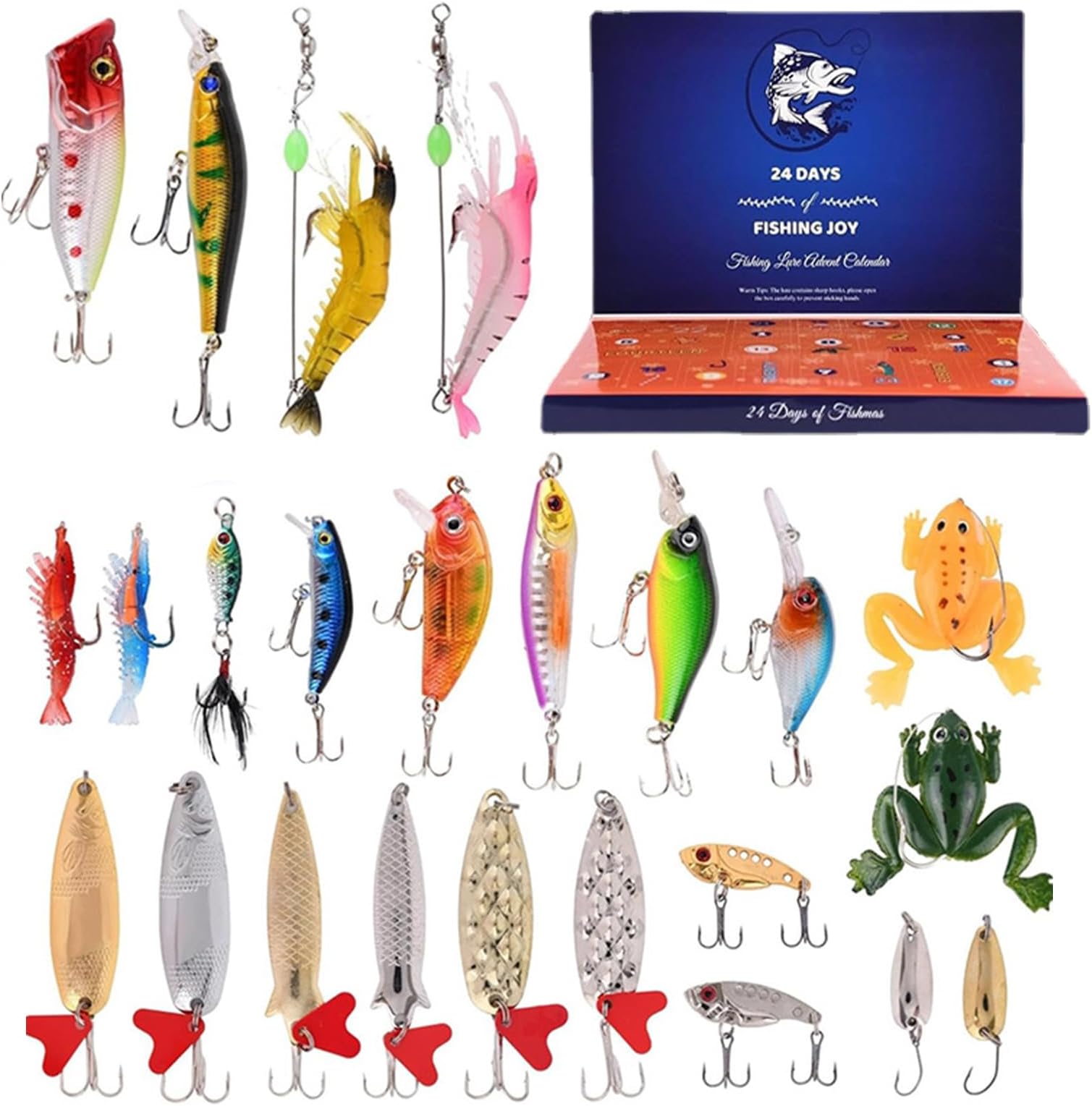 Set De 5 Leurres Pêche Carnassier – Leurre Souple Avec Hameçons Acier Et Boîte De Rangement
