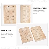 Vista 4 de 2 piezas de soporte de pintura, base de pasatiempos, soporte de piezas de madera y arcilla, estante de exhibición de cerámica para esculpir