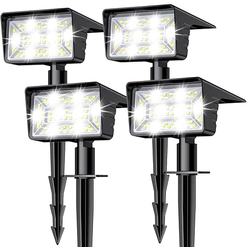 Solar Spot Lights Outdoor with 60 LED & Auto On/Off,