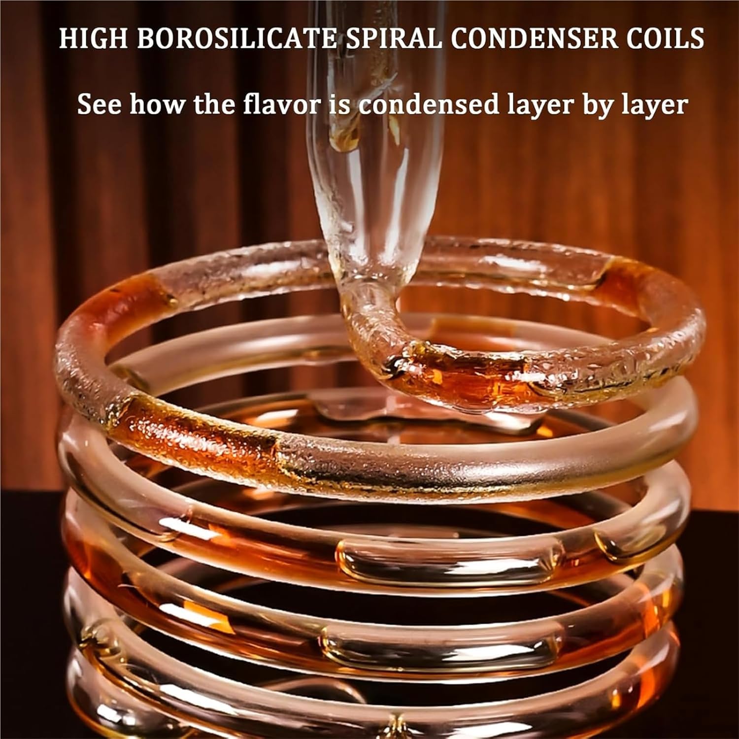 Cold Brew Coffee Maker - 1000ml Iced Dripper Tower, High Borosilicate Glass, Stainless Steel Valve, Brews 6-8 Cups, Perfect for Home or Office Use, Slow Drip Technology