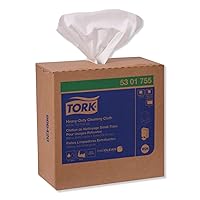 Vista 6 de Tork Paño de limpieza resistente blanco W24, caja emergente, 5 x 80 paños, 5301755