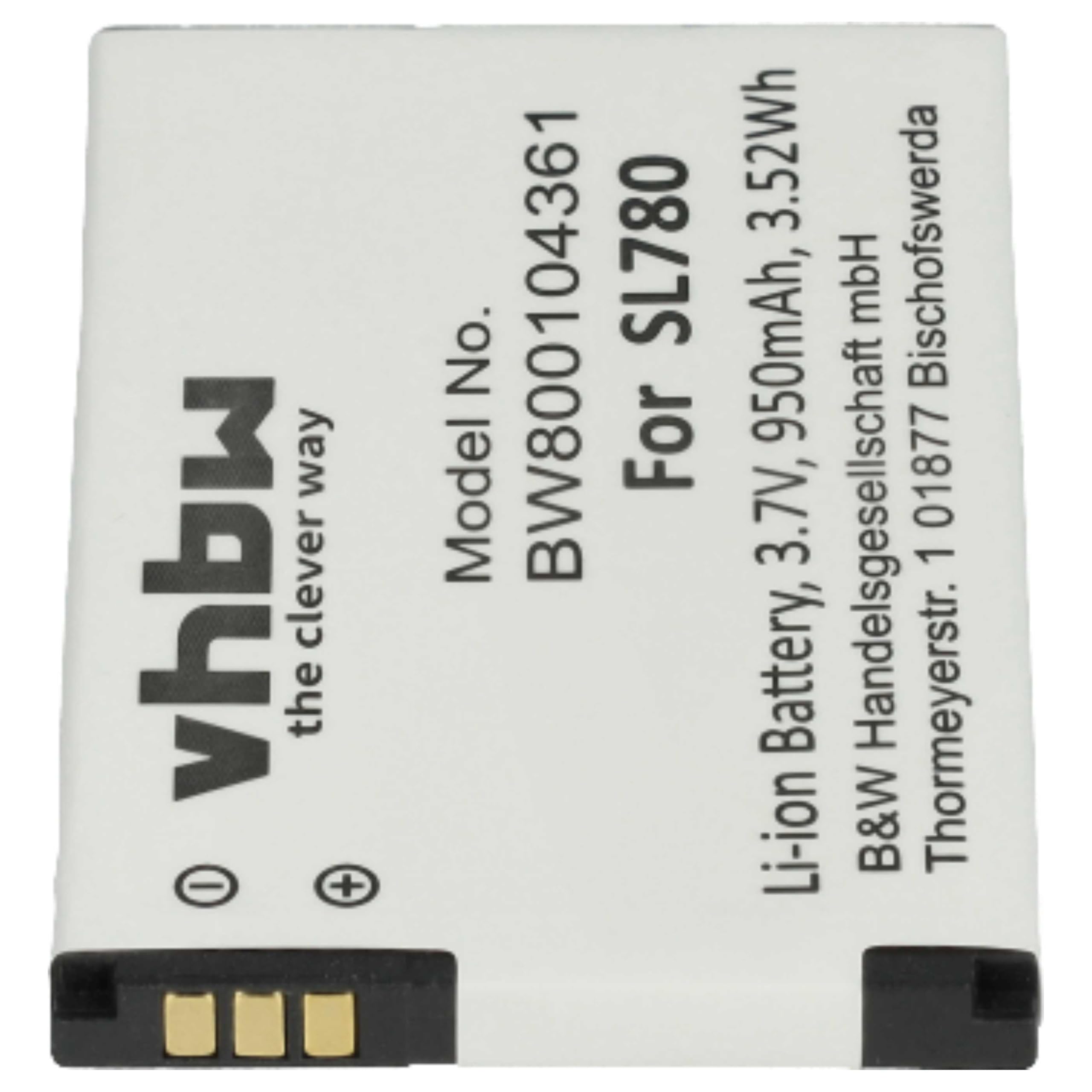 vhbw 10x batteria compatibile con Siemens Gigaset SL350, SL350H, SL450, SL400A, SL400, SL400H telefono fisso cordless (950mAh, 3,7V, Li-Ion)