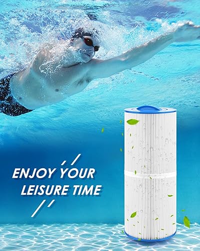 Miniatura 7 de PACETAP Filtro de spa de repuesto para Unicel 6CH-960, paquete de 2 filtros de bañera de hidromasaje con mango cerrado (no se debe quitar)