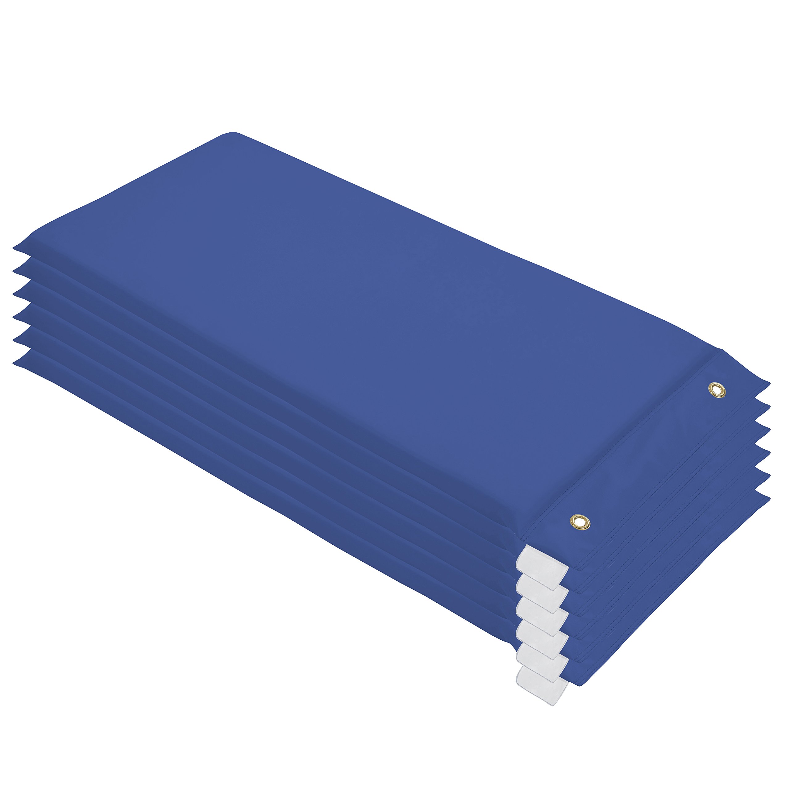 Factory Direct Partners 10498-BL Hanging Rest Mat - Daycare and Preschool Nap Mats (6-Pack) - Blue