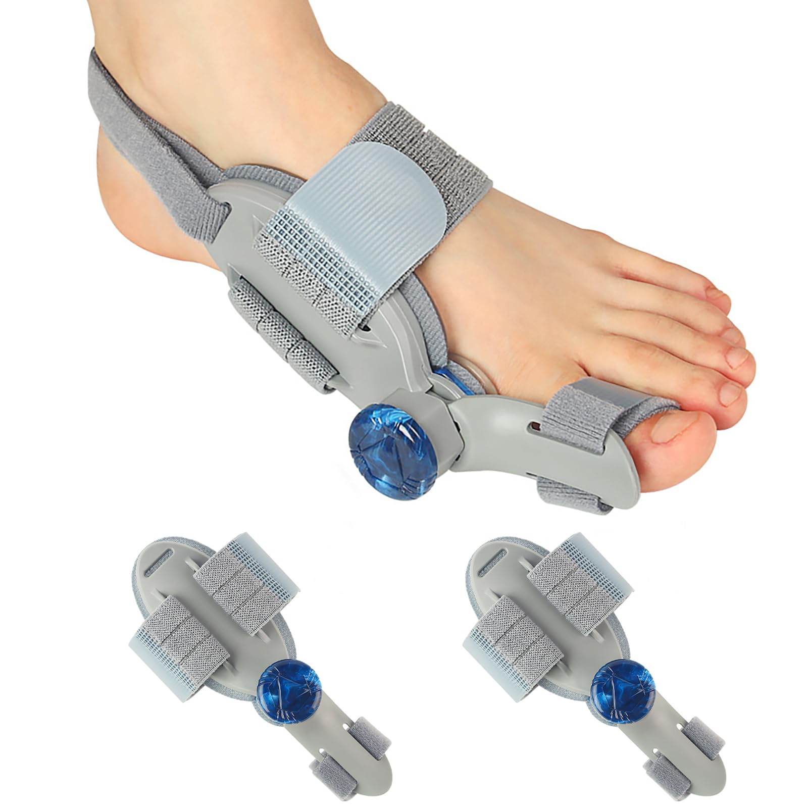 Corrector de juanetes para mujer, dedo gordo – alisador de dedos ajustable para alivio del hallux valgus, soporte de reparación de pies izquierdo y derecho