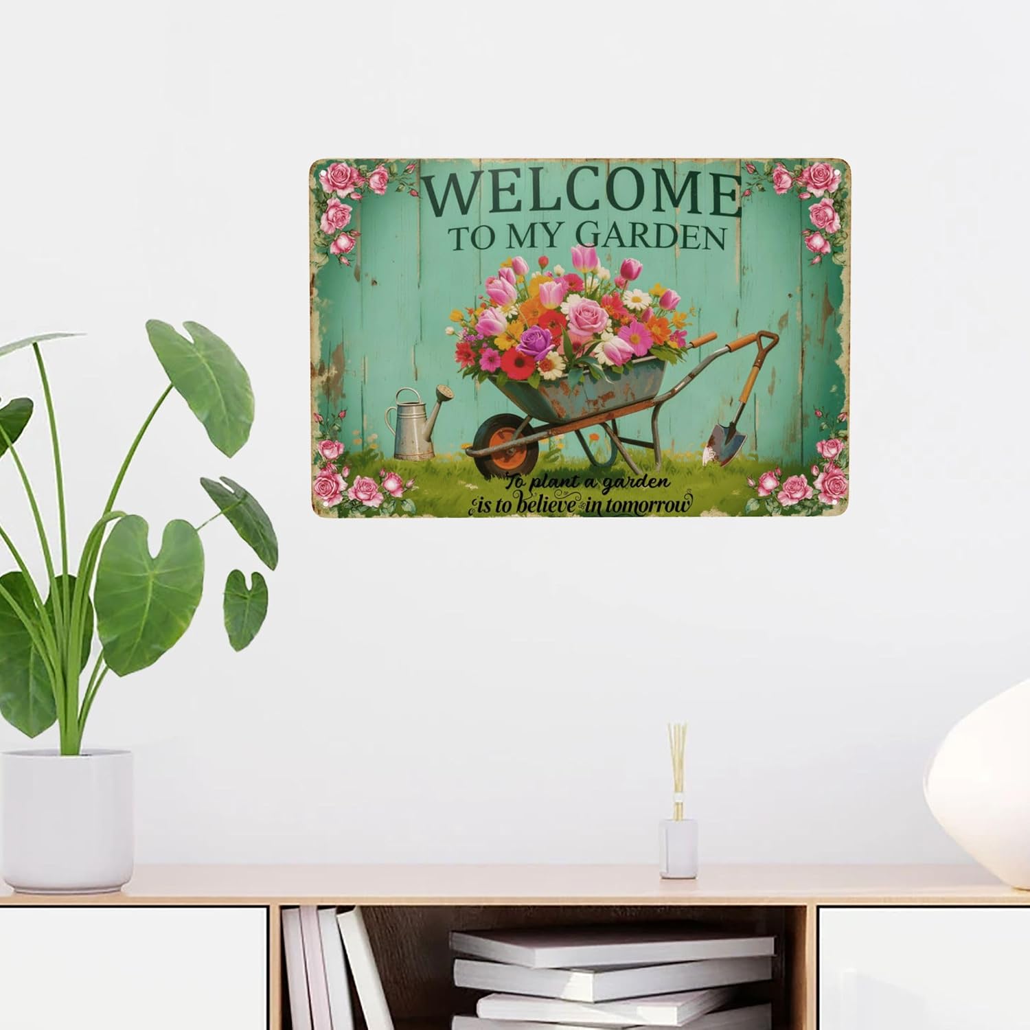 Gardening Gifts Vintage Gardening Metal Signs Welcome to My Garden image 5
