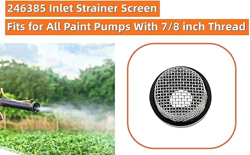 Miniatura 2 de 246385 - Filtro de entrada de manguera 246385 Filtro de malla para Graco 495 Ultra 395 390 Airless Wagner Spraytech Titan bombas de pintura,