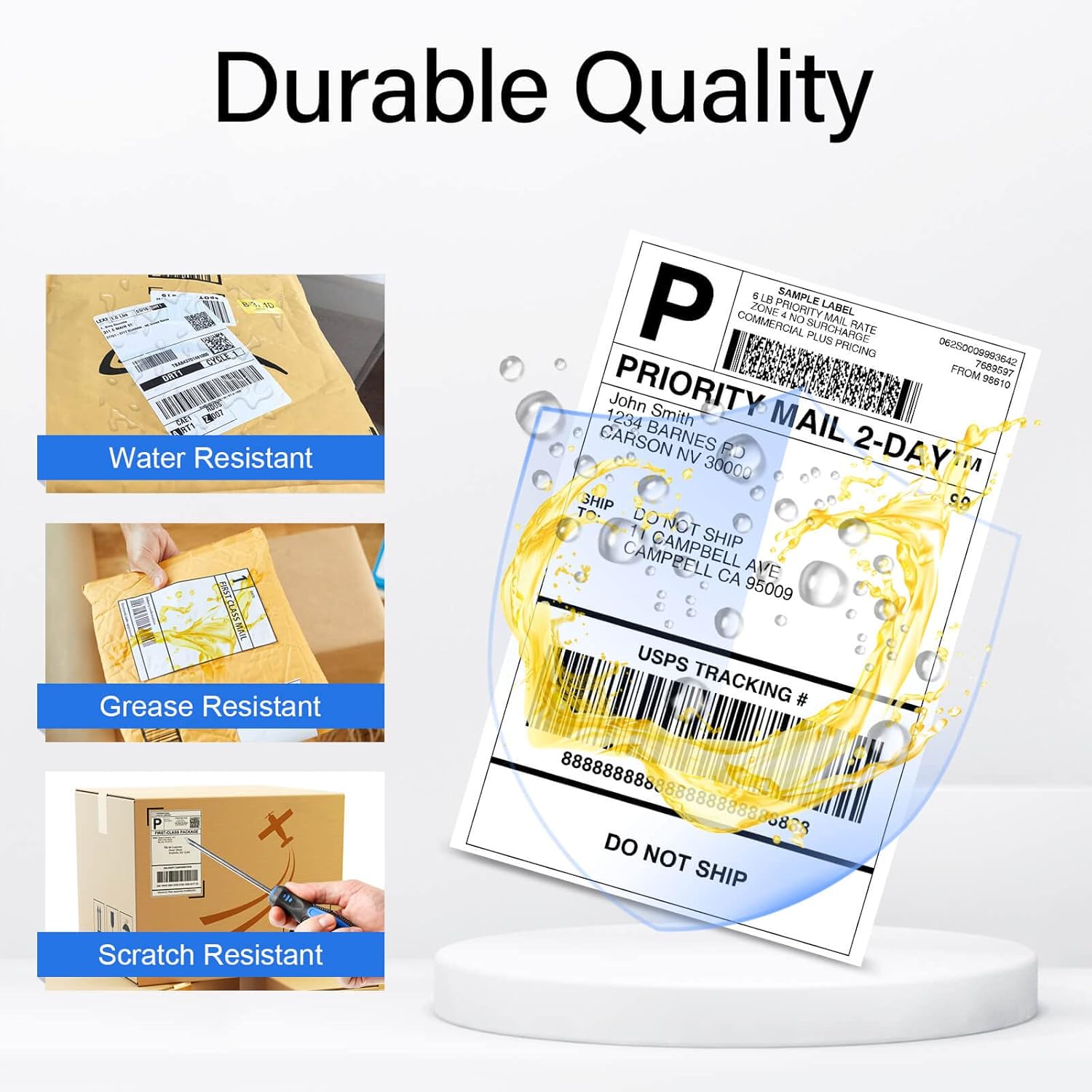 5-roll Replacement for Brother DK-1241 4" x 6" DK-1241 Large White Paper Shipping Labels 200 Labels/roll Compatible with Brother QL Label Printers QL-1050, QL-1050N, QL-1060N, QL-1100, QL-1110NWB