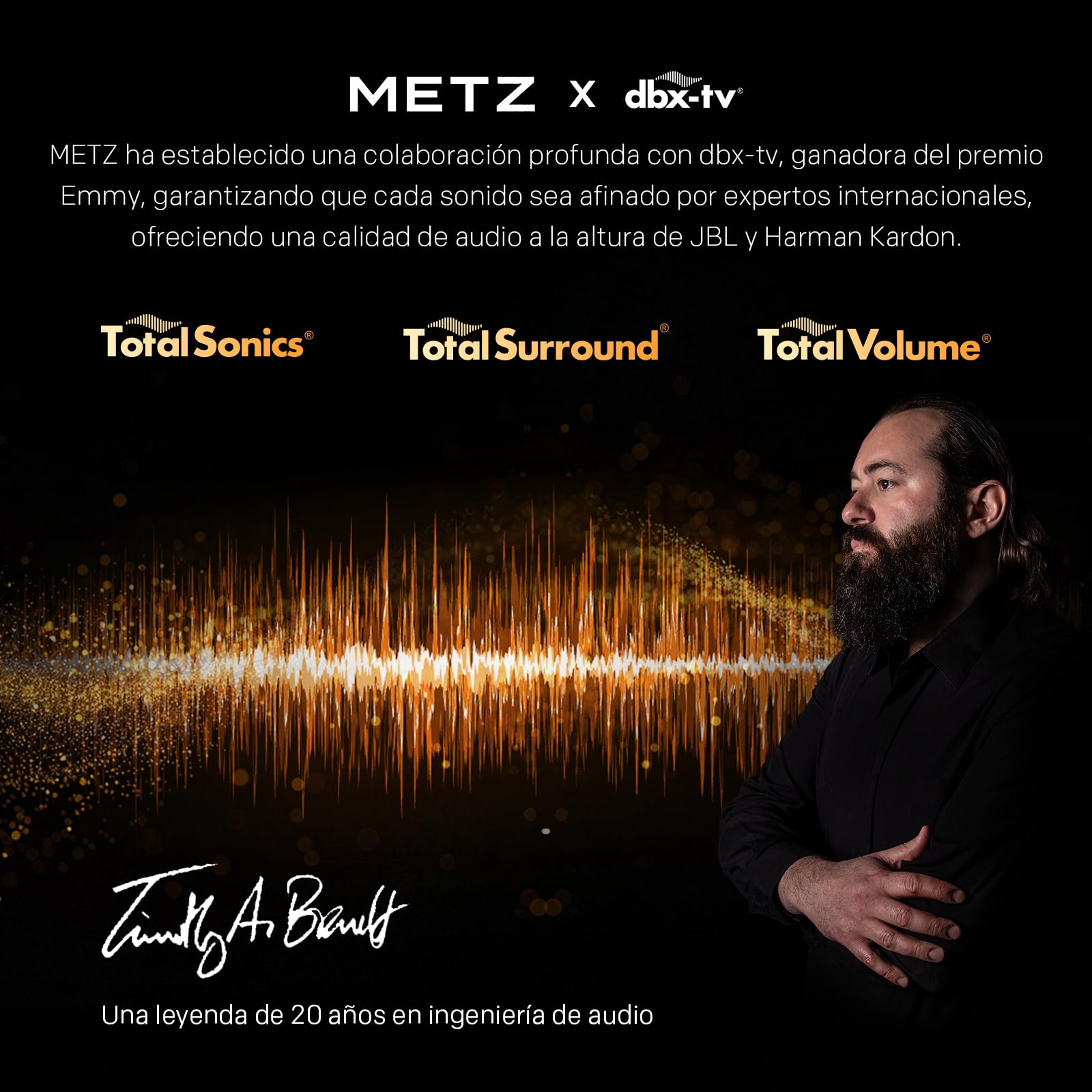 Metz 43" MQF7500Z QLED 4K Google TV, 5th Gen QLED, Smart TV, HDR10+, Dolby Vision & Atmos, 120Hz Mode, MEMC, Game Hub, AI TV, Google Cast, Cuidado Ocular, Asistencia Visual, 2025