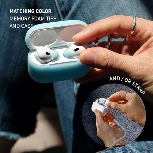 Miniatura 7 de Paquete de paquete puntas de espuma + funda + correa. Puntas de espuma viscoelástica prémium Eartune Fidelity UF-A (surtido SML) + funda + correa