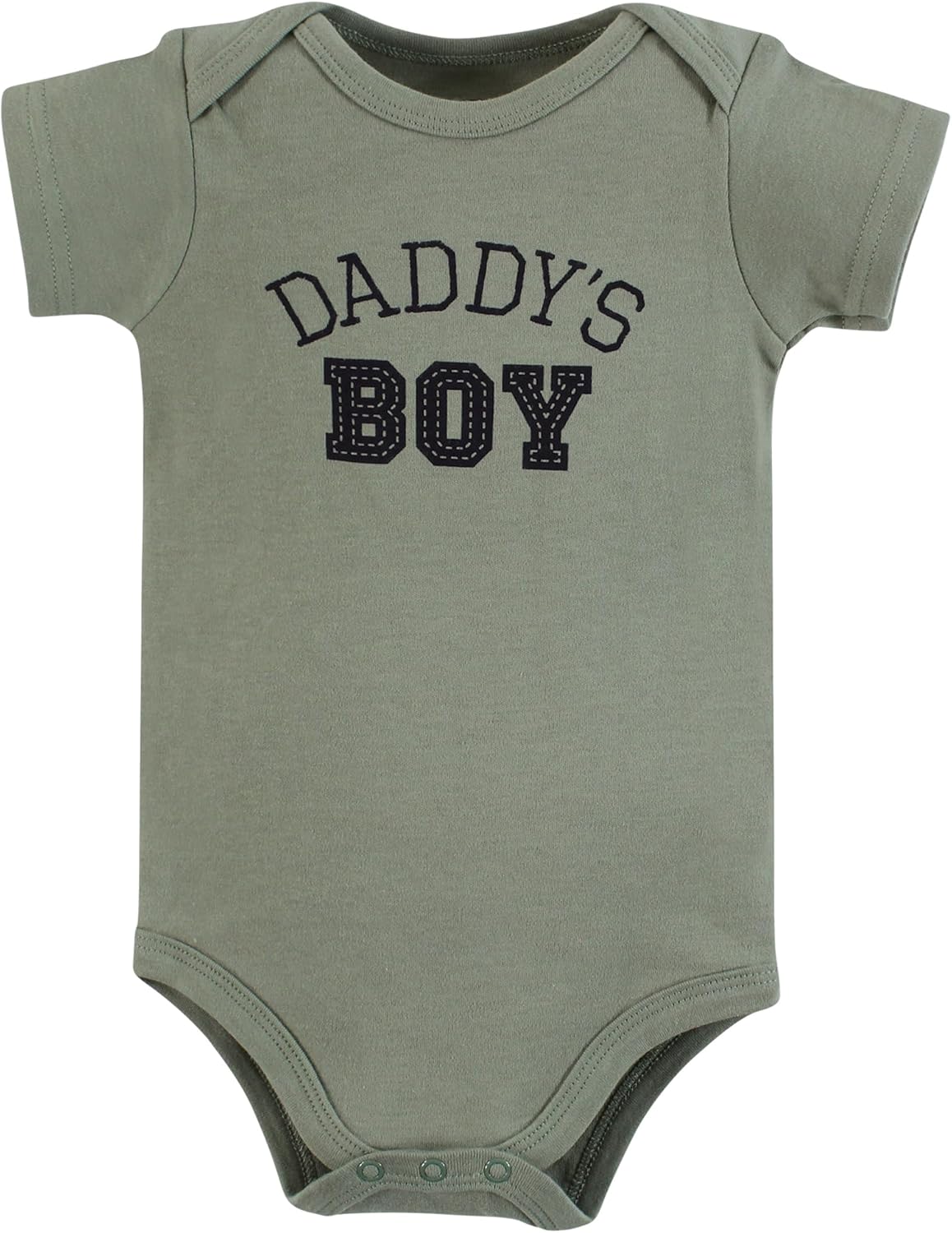 Hudson Baby Infant Boy Cotton Bodysuits, Sage Daddys Boy, Preemie - Image 3