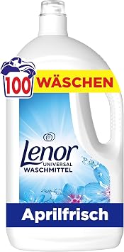 Lenor Universal Waschmittel Flüssig, 100 Waschgänge, Aprilfrisch, Lang Anhaltende Frische, Extra Geruchsabwehr Bei Kaltwäsche