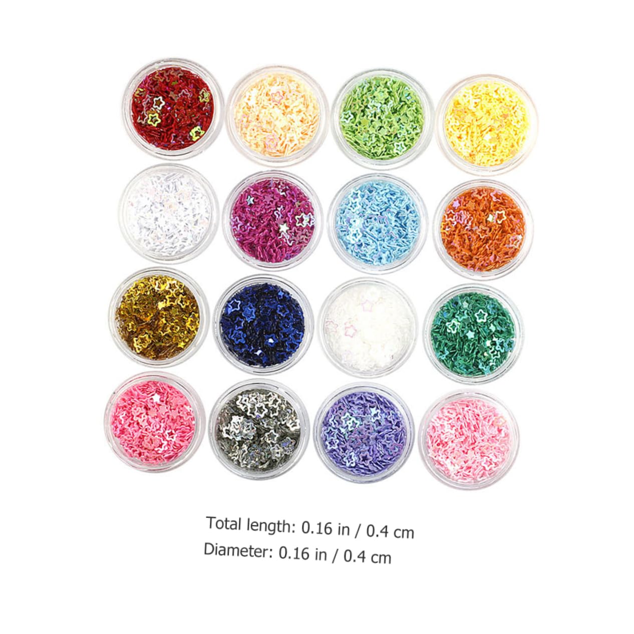 SOESFOUFU 16 Boxes Sequin Nail Art Accessories Glitter Flakes Nail Sequins for Nail Art Nail Glitter Nail Charms for Acrylic Nails Concert Accessories Rave Glitter Festival Makeup