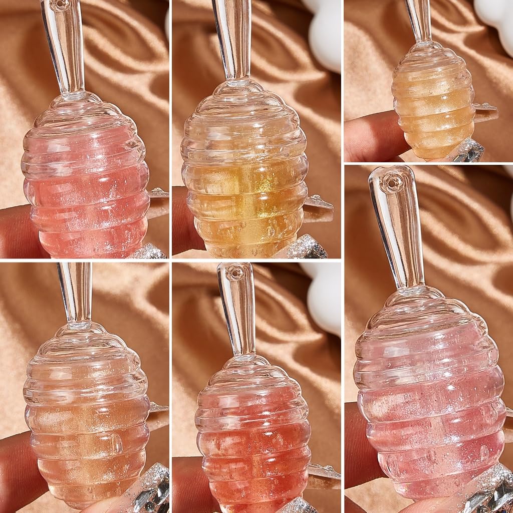 Hydrating Honeys Lip Oil Gloss Moisturizing Plumping Lip Oil Lasting Lip Oil